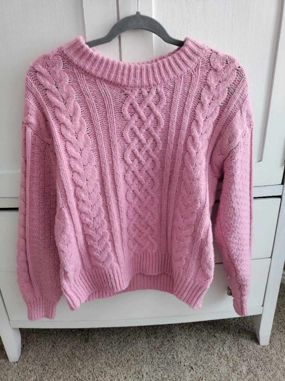 Women's LC Lauren Conrad Crewneck Cabled Pullover X Small